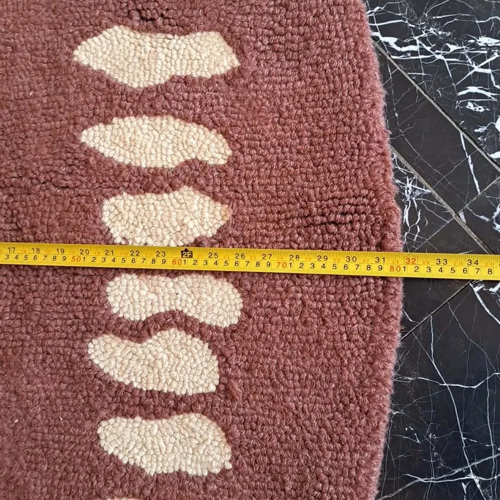 Pottery Barn Kids Brown and Cream Textured Rug